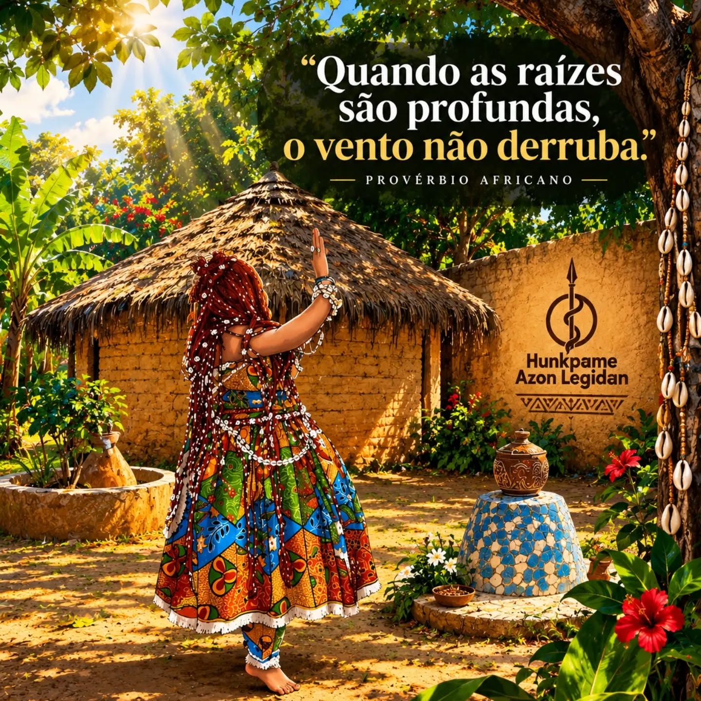 Publicação de Hunkpame Azon Legidan: “Quando as raízes são profundas, o vento não derruba” nos lembra que aquilo que é verdadei